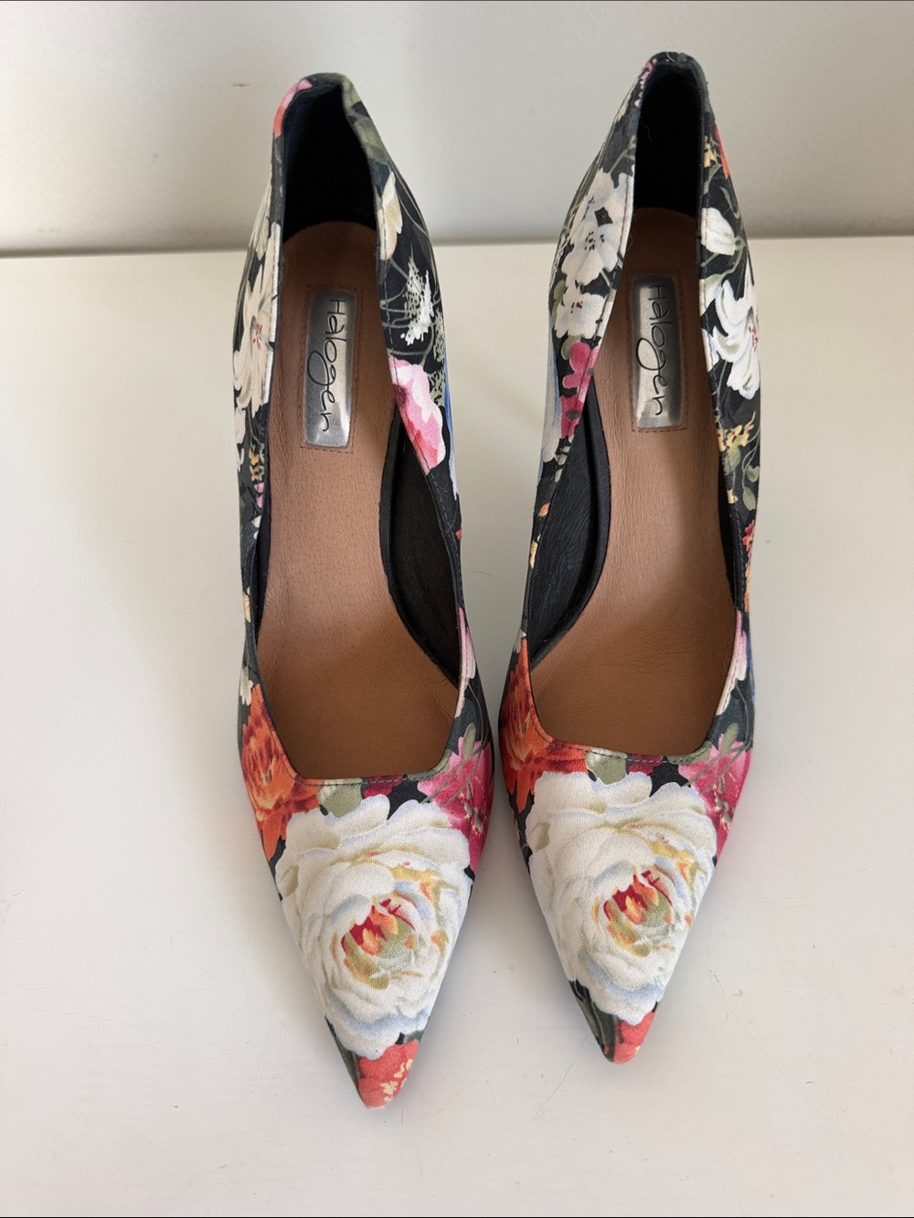 Halogen Floral Pointed Toe Pumps